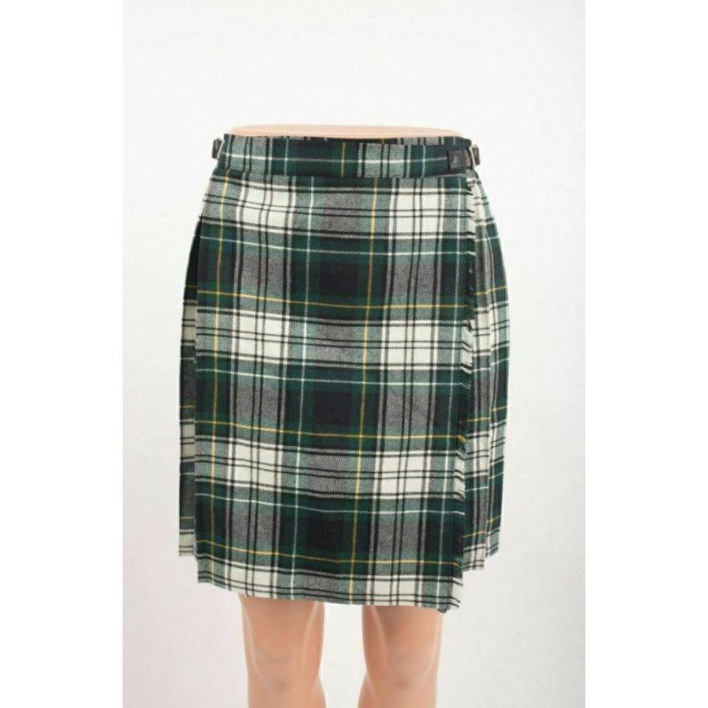 House of Ireland Girls Plaid Cape Poncho Coat & Skirt L 7-8 8-10 Tartan Plaid - Picture 2 of 11